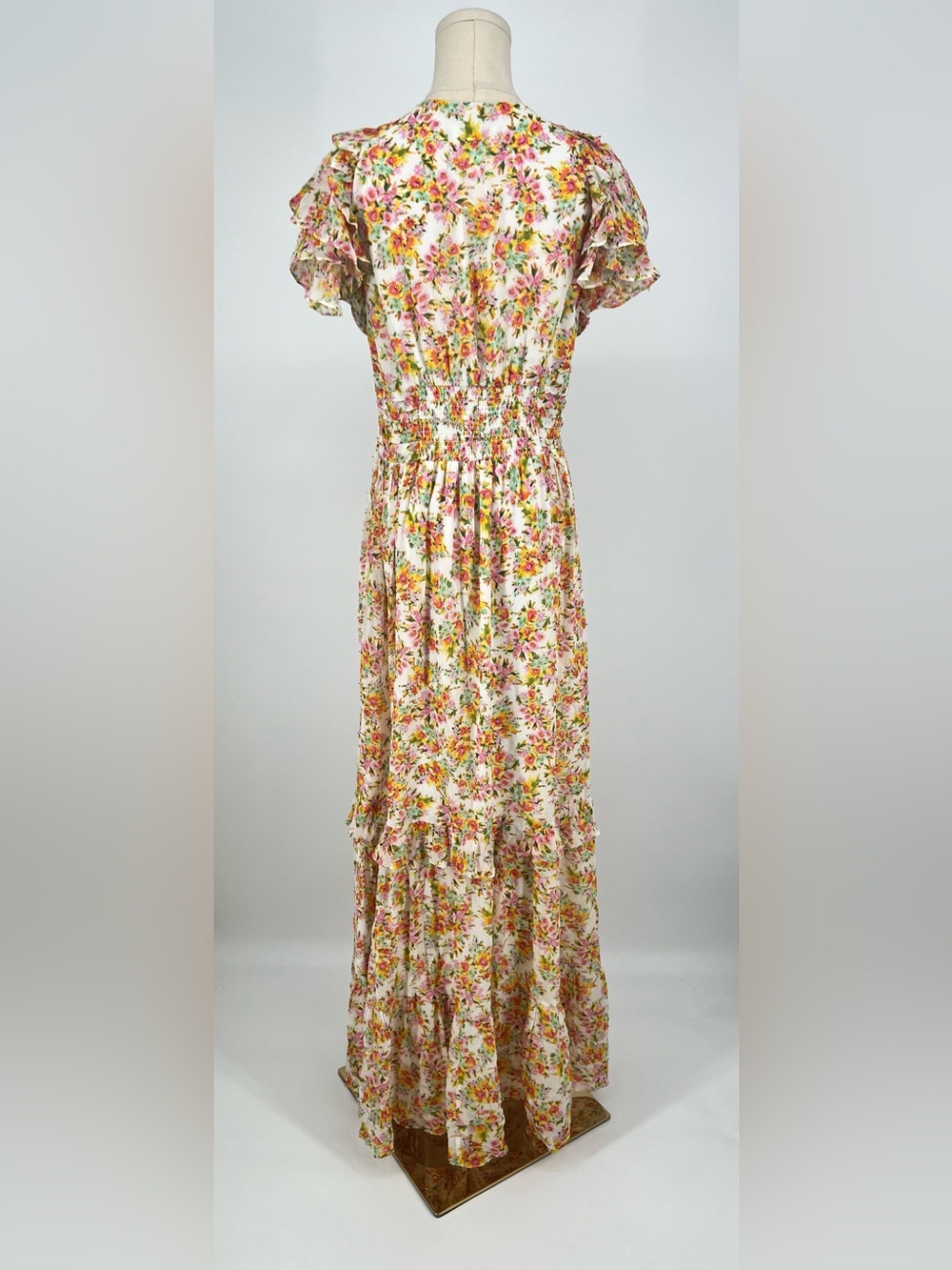 Shoshanna Lucinda floral maxi dress in Optic Lemon Gold print | 8 - Picture 8 of 14